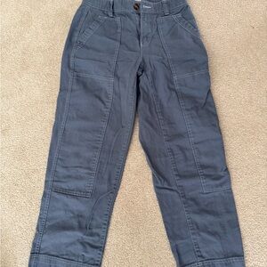 Old Navy Blue/Gray Cargo High-Rise Straight Pants
